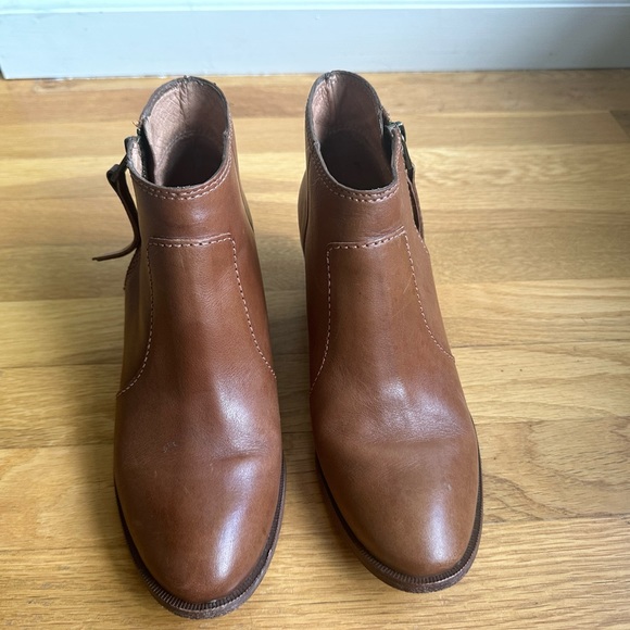 Madewell tan leather ankle boots perfect condition size 7 - Picture 3 of 6